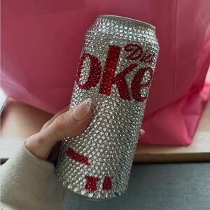 Bedazzled Diet Coke Crystal-Embellished Can
